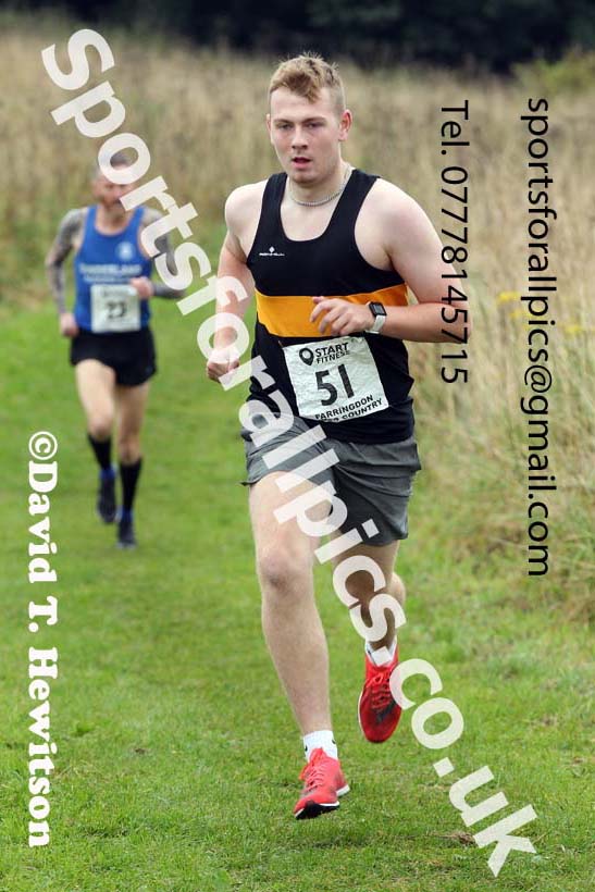 Senior Mens relay, 2021 Farringdon Open Cross Country, Sunderland . Photo: David T. Hewitson/Sports for All Pics